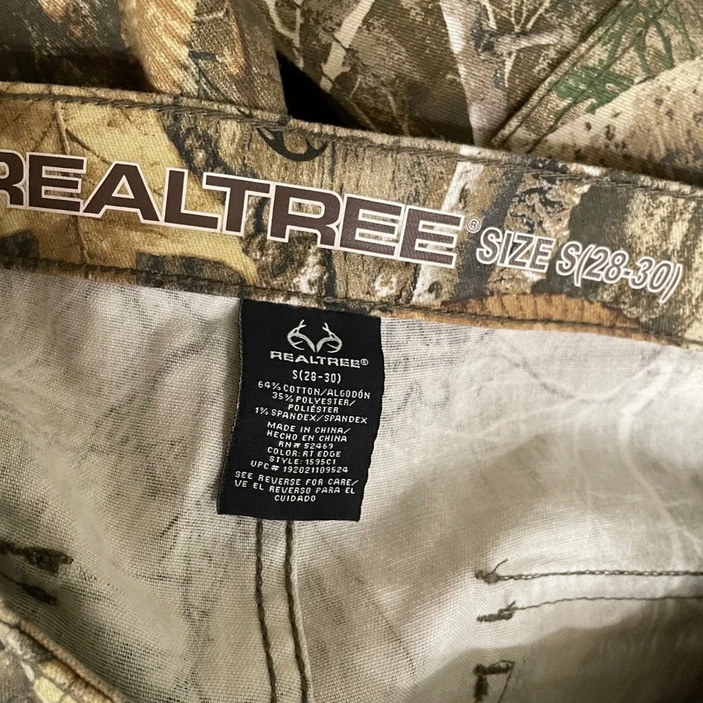 Realtree Edge Camo Cargo Pants Mens Small 28-30 Hunting 6 Pockets Tactical Pants